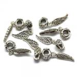  Charm Argint 925 - Frunza - 27 x 7 mm - 1 Buc
