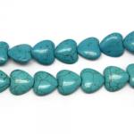  Magnezit Colorat Margele Pietre Semipretioase Inima - 23 x 24 mm - 1 Buc