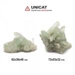  Cuart cu Ajoit Mineral Natural Rulat - 33-40 x 25-30 mm - (XL) - 1 Buc