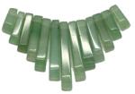  Colan din Aventurin - 11 ~ 30 x 4 mm