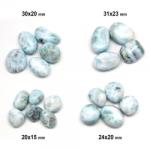  Piatra Rulata Larimar - Pectolit 23-28 x 17-21 x 12-16 mm - ( L ) - 1 Buc