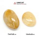  Cuart Cu Limonit Mineral Natural Rulat - 30-35 x 25-30 mm - ( XL) - 1 Buc