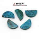  Pandant Semi Cerc Turcoaz de Arizona - 31-34 x 16-18 x 6-8 - (XL)- 1 Buc