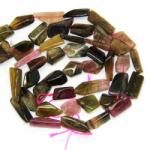  Turmalina Watermelon Margele Pietre Semipretioase Neregulat - 10-22 x 7-12 mm