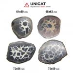  Septaria Maroc Mineral Natural - Pereche - 61-75x56-63 mm( XXL ) - 1 Buc