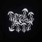  Charm Argint 925 Vajra (Dorje) cu Lama de Topor 10 x 6 mm