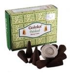  Conuri Parfumate Goloka - Patchouli Dhoop Cones cu Suport - 10 Buc
