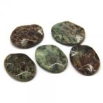  Eclogit Margele Pietre Semipretioase Oval - 40 x 30 mm - 1 Buc