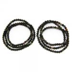  Bratara 3 Wrap Tip Mala Turmalina Verde Rotund - 4 x 4 mm