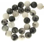  Cuart cu Turmalina Neagra Rotund 15 mm