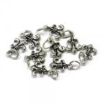 Charm Argint 925 Floare de Crin (Fleur de Lis) -17 x 9 mm - 1 Buc - concepttropic - 7,50 RON