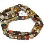  Jasp Oceanic Margele Pietre Semipretioase Patrat Fateatate - 10 x 10 x 5 mm
