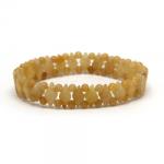  Bratara din Aventurin Portocaliu Romb - 12x7 mm - Rotund - 4 mm - Diametru 60 mm