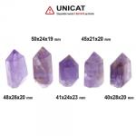  Obelisc Ametist Mineral Natural 1 Varf - 40-57 x 37-51 x 35-51 mm - 1 Buc