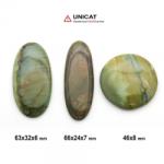  Cabochon Jasp Policrom 46-66 x 24-32 x 6-8 mm - Unicat