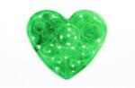  Pandant Jad sculptat Inima - 26 x 32 x 1, 4-1, 8 mm - 1 Buc