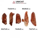  Cuart Rosu Natural Brut - 62-80 x 23-29 x 16-22 mm - ( XXL ) - 1 Buc