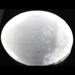 Palm Stone Selenit Alb Natural Oval - 65-70 x 54-58 x 23-30 mm - Vibratia Pura a Linistii si Claritatii - ( XXL ) - 1 Buc