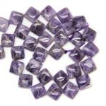  Ametist Chevron Margele Pietre Semipretioase Patrat -16 x 16 mm