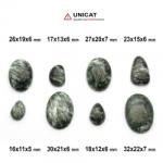  Cabochon Serafinit 17-32 x 11-22 x 5-7 mm - Unicat