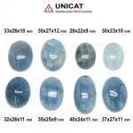  Pandantiv Acvamarin in Forma de Ovala - 28-40 x 22-27 x 9-12 mm