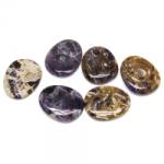  Pandantiv Ametist Chevron Forma Neregulata - 52 x 42-43 x 7-10 mm - 1 Buc