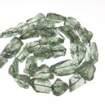  Margele Bijuterii Ametist Verde Neregulat 26x13~29x20 mm