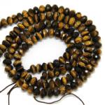  Ochi de Tigru Margele Pietre Semipretioase Disc Fatetat- 5 x 8 mm
