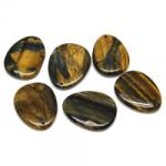  Pandantiv Ochi de Tigru forma mar 26x19x19 mm - Textura satinata naturala pentru cadou simbolic si expresiv - 1 Buc
