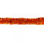  Margele bijuterii Agata Colorat Orange Neon Rotund Fatetat 4 mm