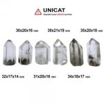  Obelisc Cuart cu Clorit Fantoma - 30-35 x 17-21 x 14-19 mm - ( XL) - 1 Buc