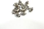  Margele din metal placat dreptunghi 11x7 mm - 12 Buc