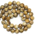  Jasp Peisaj Margele Pietre Semipretioase Rotunde - 14 x 14 mm