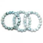  Bratara Milky Larimar Diametru 62 mm - Rotunda 11-11, 9 mm