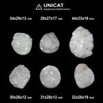  Cabochon din Cuart Alb Druzy de Forma Neregulata- 29-44 x 26-33 x 12-19 mm