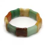  Bratara Aventurin Mixt Dreptunghi 22 x 20 mm Diametru 62 mm - 1 Buc