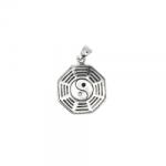  Pandant Argint 925 - Yin Yang - 30 mm