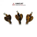  Pandant Inger Ochi de Tigru - 26-28 x 15-16 x 9 mm- (L)- 1 Buc