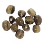  Cuart Fumuriu Tip Pandora Margele Pietre Semipretioase Butoias - 22 x 18 mm- Diametru 5 mm- 1 Buc
