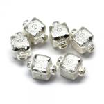  Margele Argint 925 Patrate - 15, 5 x 10, 5 mm - 1 Buc