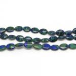  Margele Bijuterii Azurit cu Malachit Oval 14 x 10 x 4 mm