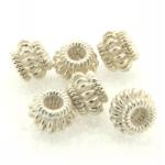  Margele din metal placat tub 9x12 mm - 4 Buc