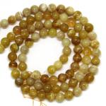  Opal Galben Margele Pietre Semipretioase Rotundre - 8 x 8 mm