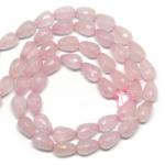  Cuart Roz Margele Pietre Semipretioase Picatura Fatetate- 15 x 10 mm