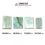  Pandantiv Aragonit in Forma de Dreptunghi - 33-40 x 18-30 x 5-8 mm