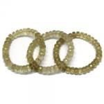  Bratara Cuart Lemon Diametru 56 din Margele Disc Fatetat - 5, 5-6 x 10 mm