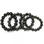 Bratara Opal Negru de Honduras Diametru 58 mm din Margele Rotunde - 9-9, 9 mm