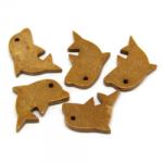  Pandant Delfin Jasp Galben 27-29 x 34-41 x 5-6 - mm- (L)- 1 Buc