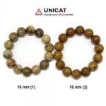  Bratara Fosil Palmier Diametru 68 mm din Margele Rotunde - 16 x 16 mm