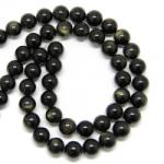  Obsidian Auriu Margele Pietre Semipretioase Rotund - 14 mm